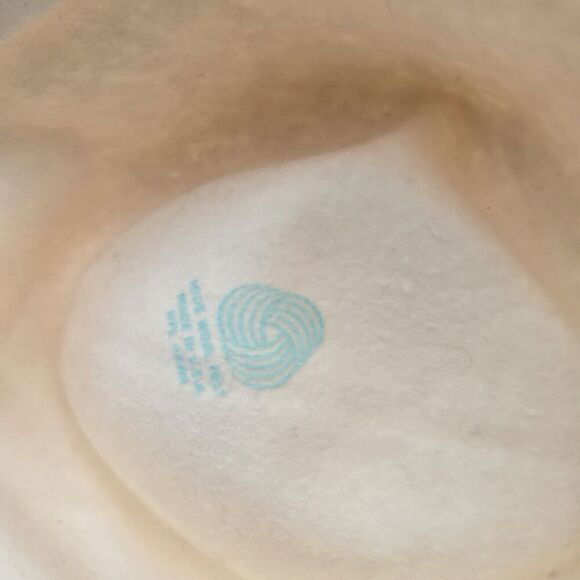 Vintage Wool Hat Mens M Cream Southwestern Cowboy Fedora Felted Conch Union - Picture 7 of 9